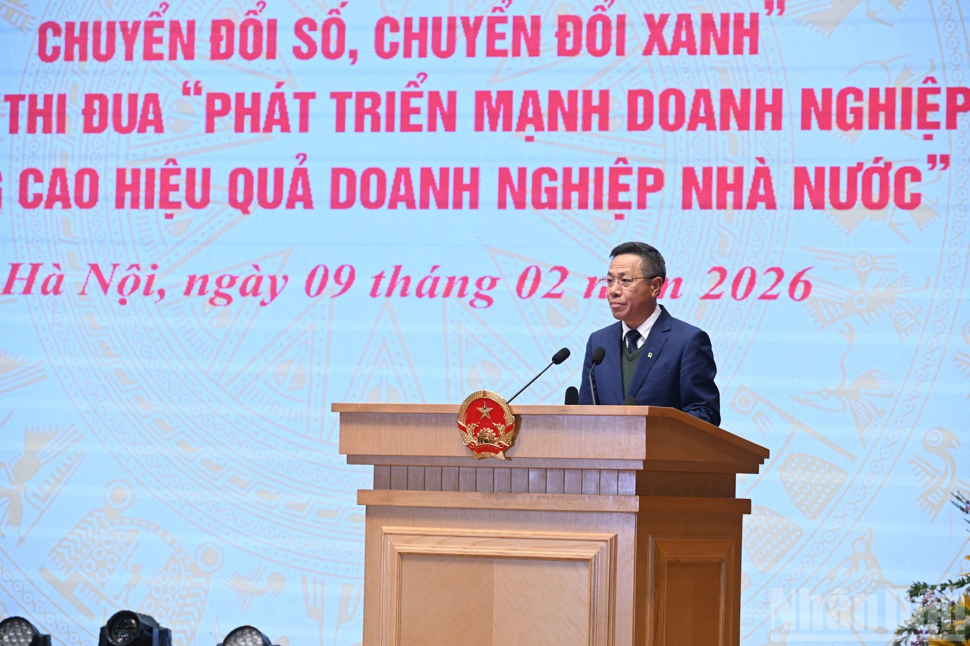 Выступление председателя Вьетнамской группы почты и телекоммуникаций То Зунг Тхая.