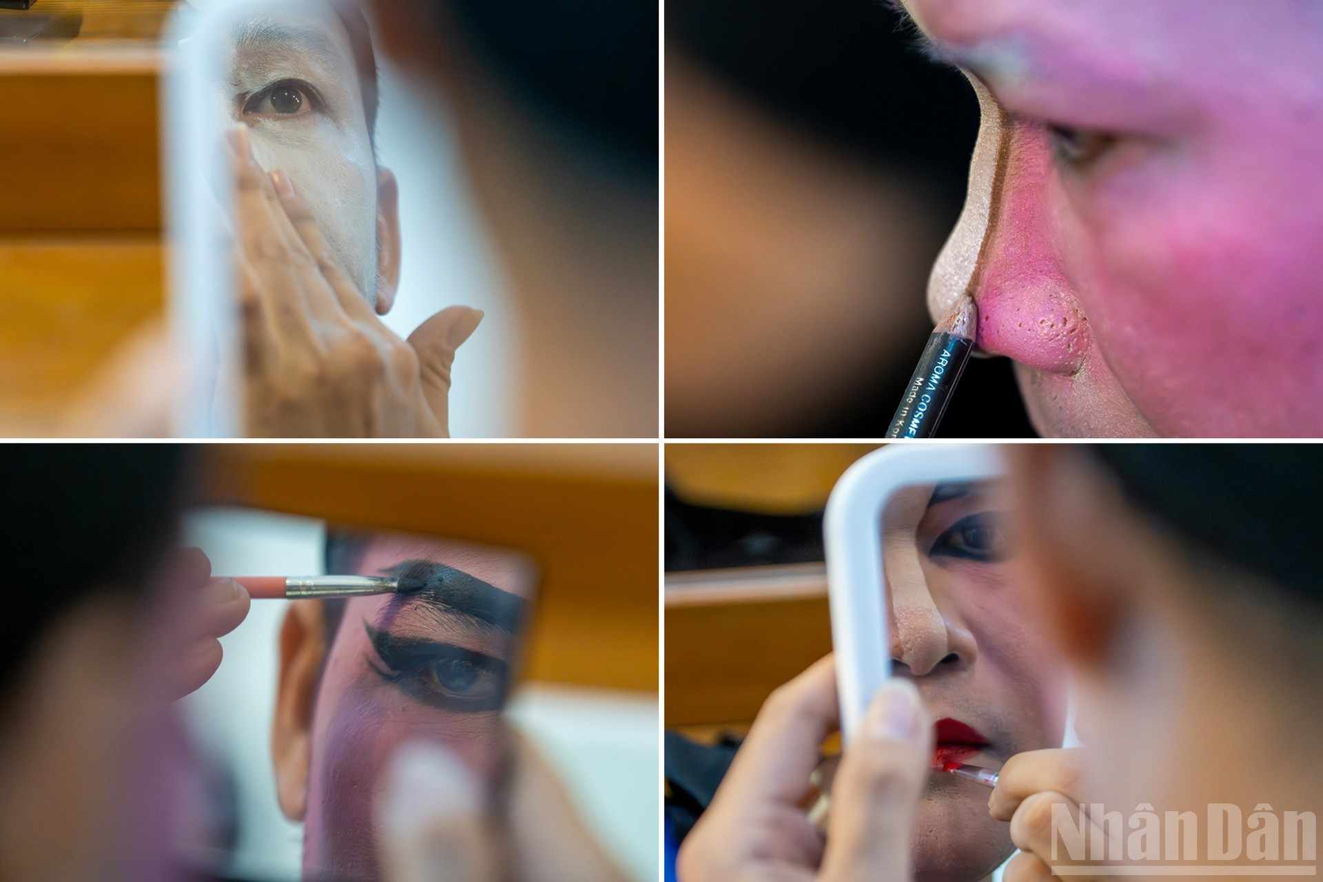 Благодаря раскрашенным лицам зрители сразу узнают психологию, характер и социальный статус персонажа, как только актер выходит на сцену.