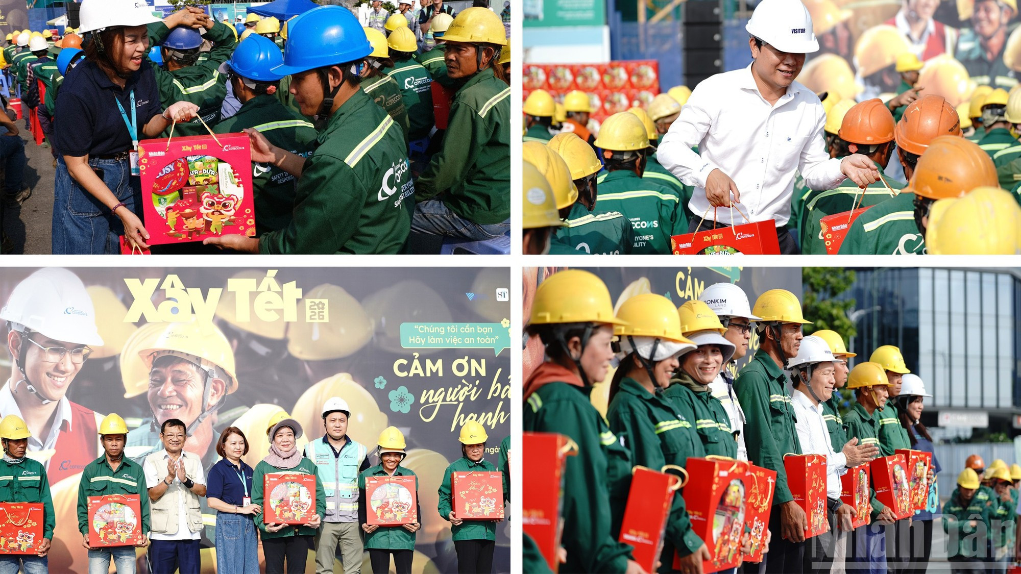 Подарки как выражение признательности рабочим за их самоотверженный труд в течение прошедшего года.