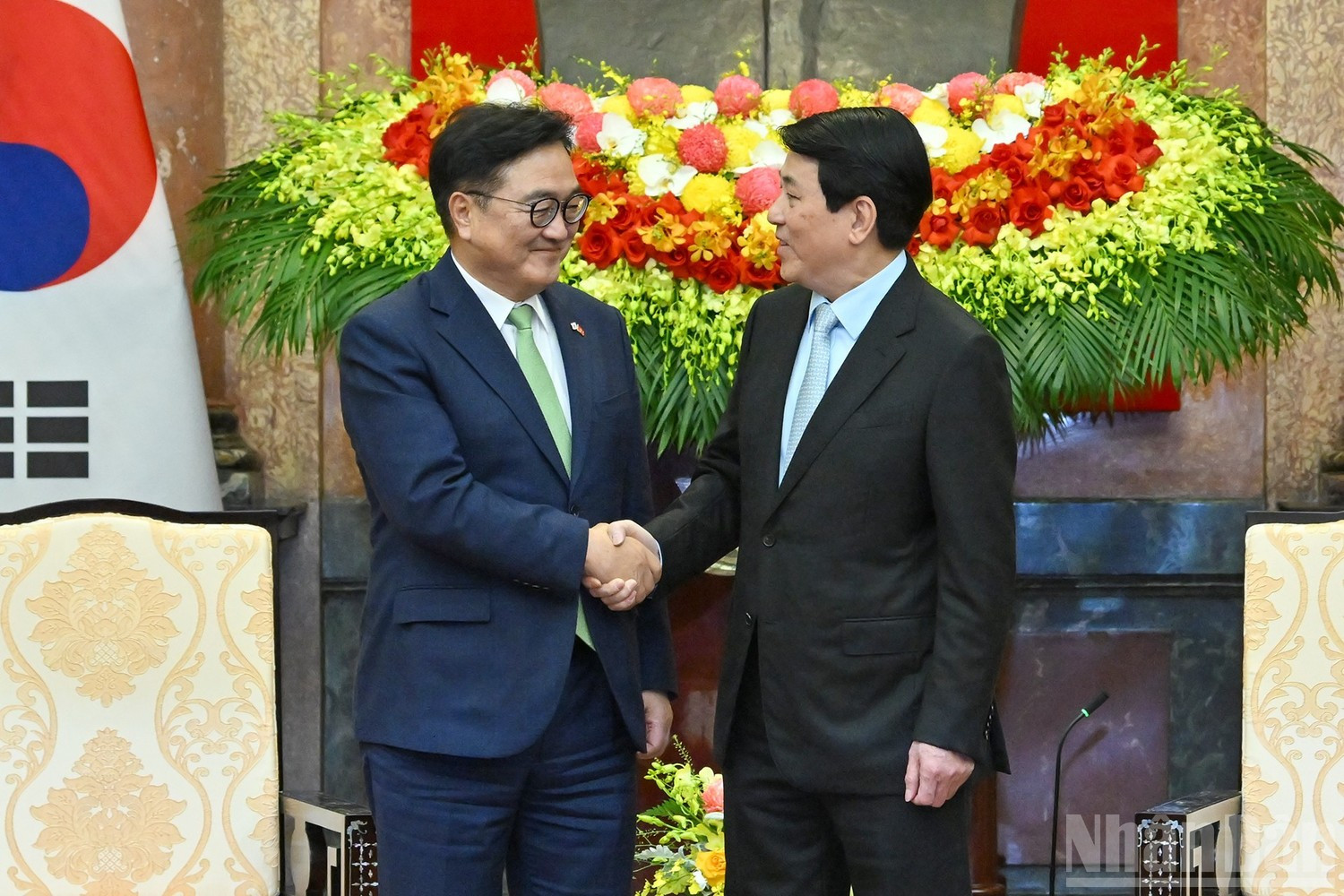 Президент Вьетнама Лыонг Кыонг принимает Председателя Национального собрания Республики Корея У Вон Сика.