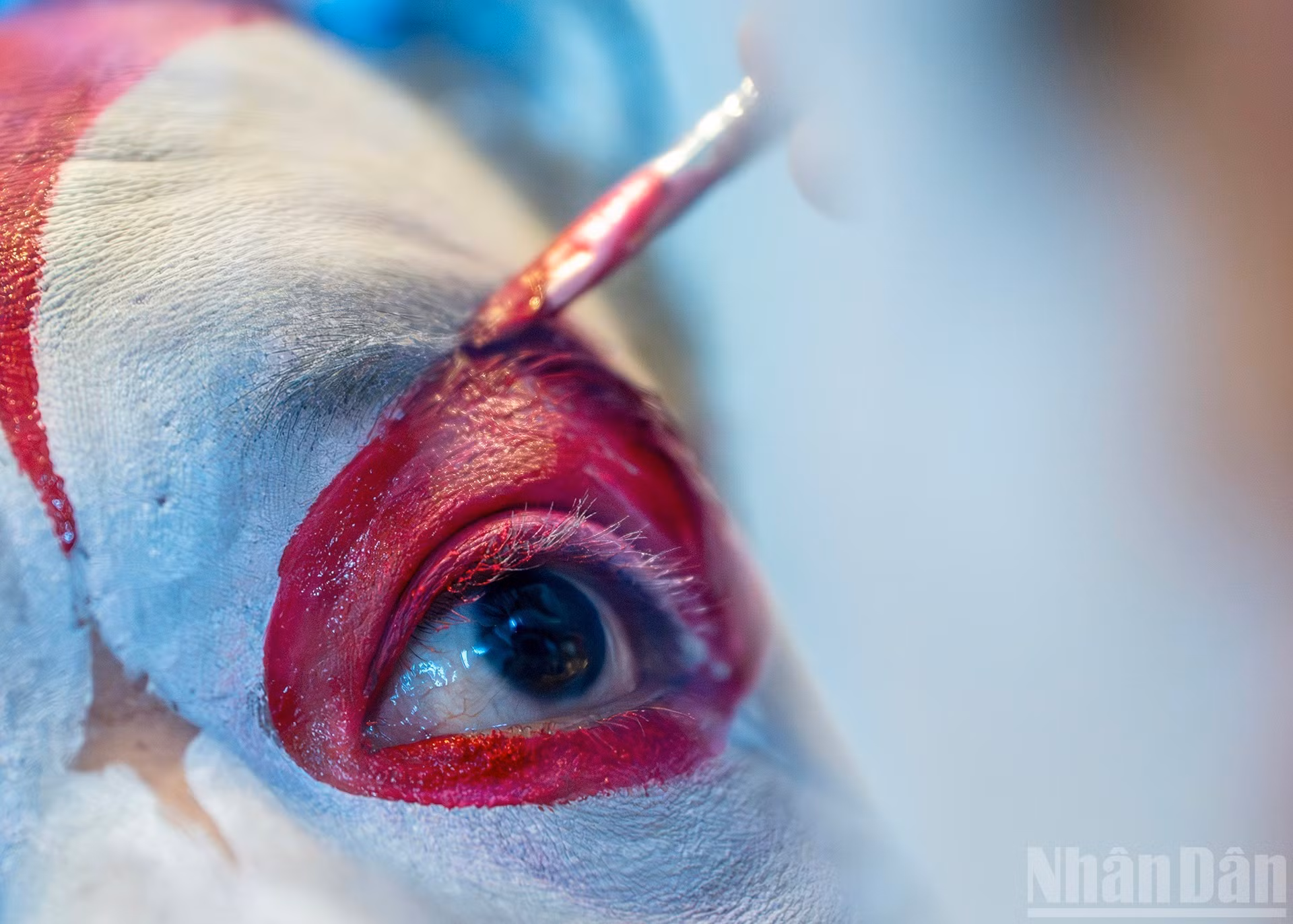 Характерные черты росписи персонажей «туонга» Биньдиня отличаются от южного «туонга» тем, что используется так называемый «птичий стиль» лица.