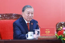 Генеральный секретарь То Лам проводит пресс-конференцию. (Фото: ВИА)