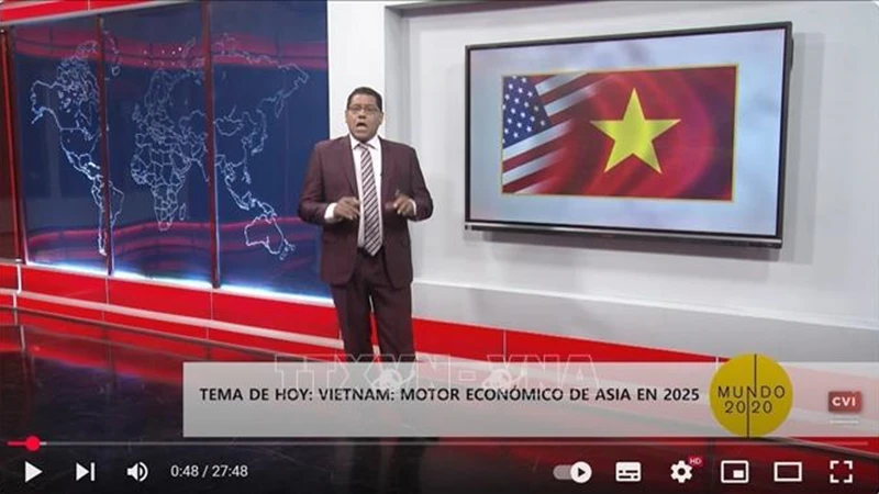 Кубинский телеканал «Cubavisión Internacional» проанализировал впечатляющие достижения Вьетнама в области экономического развития. Фото: ВИА