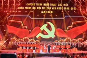 Специальная художественная программа в честь 11-й всенациональной конференции по патриотическим соревнованиям. Фото: ВИА