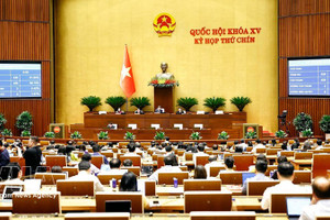 Национальное собрание принимает Закон о внесении изменений и дополнений в некоторые статьи Уголовного кодекса. Фото: ВИА