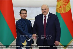 Посол Вьетнама в Беларуси Нгуен Ван Чунг и Президент Беларуси Александр Лукашенко. Фото: ВИА