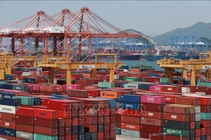 Грузовые контейнеры в порту Пусан, Южная Корея. Фото: Ёнхап/ВИА