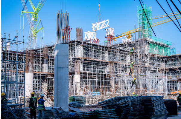 Строительная площадка Терминала 2 аэропорта Фукуока. Фото: Sun Group