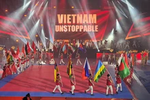 Общий вид церемонии открытия турнира.
