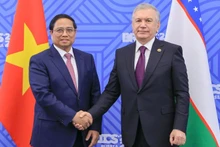 Премьер-министр Вьетнама Фам Минь Тьинь и Президент Узбекистана Шавкат Мирзиёев. Фото: VGP
