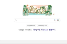 Изображение бухты Халонг на главной странице Google.