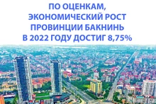 По оценкам, экономический рост провинции Бакнинь в 2022 году достиг 8,75%