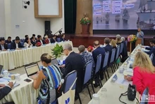 Делегаты на пленарном заседании 24 октября в Университете Дананга. Фото Ань Дао