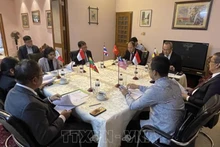 Посол Вьетнама в Бангладеш Нгуен Мань Кыонг председательствует на заседании. Фото: ВИА