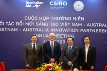 Руководители CSIRO и Министерства науки и технологий Вьетнама на ежегодном совещании по вопросу инновационного партнерства между Австралией и Вьетнамом.