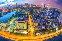 Вид сверху на г. Ханой. Фото: baodienbienphu.info.vn