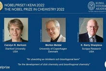 Лауреаты Нобелевской премии по химии 2022 года. Фото: Nobel Prize