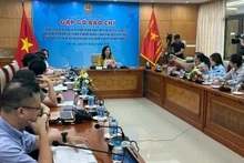 Общий вид пресс-конференции. 