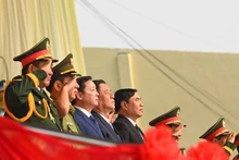 Руководители Партии и Государства на генеральной репетиции.
