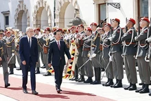Официальная церемония встречи Президента Вьетнама Во Ван Тхыонга в Вене. Фото: ВИА