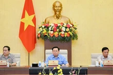 Председатель НС Выонг Динь Хюэ председательствует на заседании. Фото: Зюи Линь