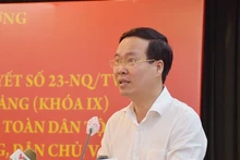 Товарищ Во Ван Тхыонг выступает на семинаре. Фото: hcmcpv.org.vn