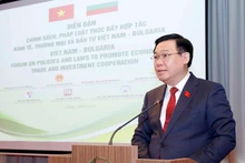 Председатель НС Выонг Динь Хюэ выступает на форуме. Фото: quochoi.vn