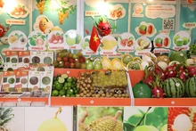 Вьетнамские фрукты, представленные на выставке Asia Fruit Logistica 2024 года.