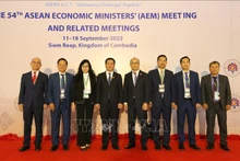 Делегация Вьетнама на совещании AEM-54. Фото: VNA