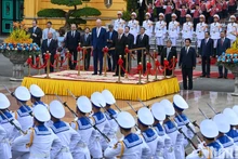 Церемония встречи Президента Джо Байдена. Фото: ВИА