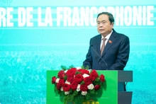 Председатель НС Чан Тхань Ман выступает на открытии конференции. Фото: quochoi.vn