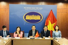 Вьетнамская делегация на политических консультациях. Фото: baoquocte.vn