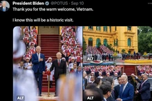 Первый пост Президента США на своей странице в соцсети X после прибытия во Вьетнам.