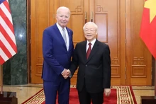Генеральный секретарь ЦК КПВ Нгуен Фу Чонг и Президент США Джо Байден. Фото: ВИА