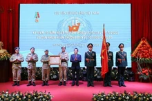 Церемония вручения Ордена Защиты Отечества третьей степени. 