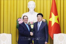 Президент Лыонг Кыонг и Министр иностранных дел Кубы Бруно Родригес Паррилья. Фото: ВИА