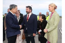 Ирландские руководители провожают Генерального секретаря ЦК КПВ, Президента Вьетнама То Лама в аэропорту. Фото: ВИА