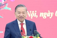 Генеральный секретарь ЦК КПВ То Лам выступает на встрече. Фото: ВИА