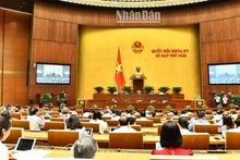 Общий вид заседания в первой половине дня 27 мая. Фото: Данг Кхоа 