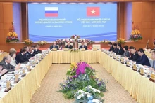 Два Премьер-министра Вьетнама и России сопредседательствуют на бизнес-диалоге на высоком уровне. Фото: Чан Хай