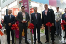 Делегаты на церемонии открытия стенда Вьетнама на Worldfood Moscow 2024 года. Фото: Суан Хынг