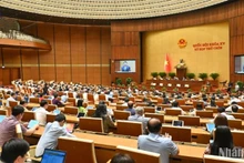 Общий вид заседания НС в первой половине дня 13 мая. Фото: Буй Жанг