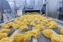 Один из переработанных куриных продуктов, экспортируемых в Японию.