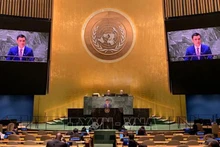Посол Данг Хоанг Жанг, глава постоянной миссии Вьетнама при ООН, выступает на дискуссии. Фото: ВИА