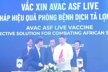 Церемония подписания соглашений о сотрудничестве по экспорту вакцины «AVAC ASF LIVE».