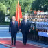 Генеральный секретарь ЦК КПВ, Президент Вьетнама То Лам и Президент Панамы Хосе Рауль Мулино обходят строй почетного караула Вьетнамской народной армии. 