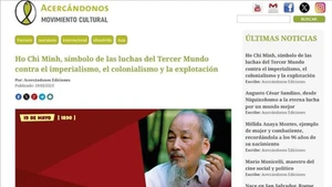 Статья, опубликованная на сайте «Movimiento Cultural Acercandonos». Фото с экрана