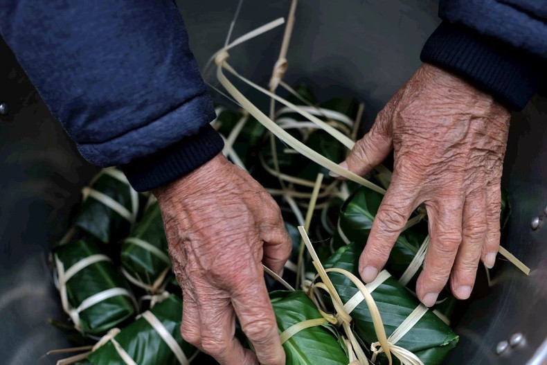 Пироги «Баньчынг» отражают отличительные черты вьетнамского народа, связанные с традиционным праздником Тэт. (Фото: VietnamPlus)