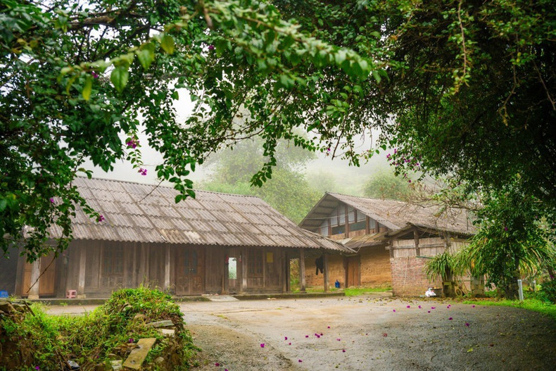 В Син-суой-хо многие местные ценности до сих пор сохраняются в первозданном виде — от традиционных праздников, обычаев и костюмов до кухни, архитектуры каждого дома и каменных оград, покрытых мхом, которые извиваются вдоль узких тропинок, ведущих в деревню. (Фото: Вьетнам+)