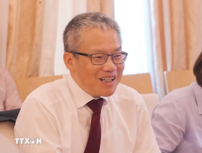 Профессор, доктор наук Нгуен Суан Тинь из Технического университета Дортмунда, исполняющий обязанности председателя Союза вьетнамских ассоциаций в Германии и председатель Сети инноваций Вьетнама - Германии (VGI). (Фото: ВИА)